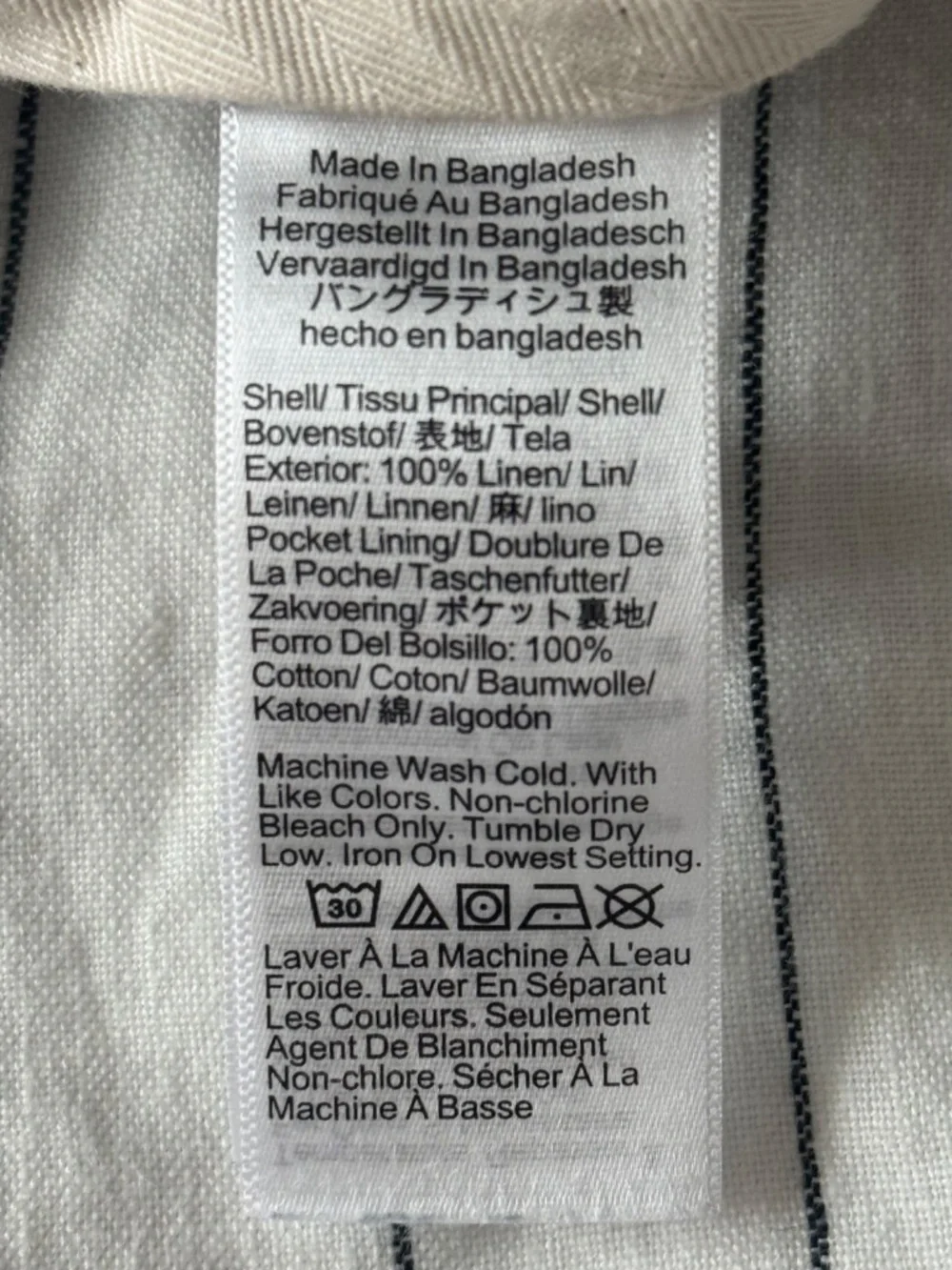 J Crew Grey 100% Linen Trousers Mens 34x30